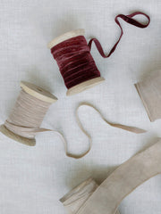 Hand-Dyed Velvet Ribbon, 10 yards