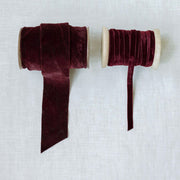Hand-Dyed Velvet Ribbon, 10 yards