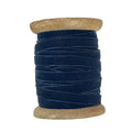Dark Blue Handmade Narrow Velvet Ribbon, 10 Yards