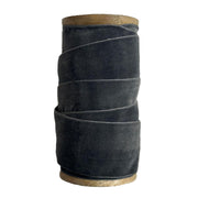 Dark Grey Hand Dyed Wide Velvet Ribbon, 10 Yards