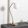 Close-up detail of Rimpeso Gold Brass Table Lamp - Clearance