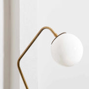 Close-up detail of Rimpeso Gold Brass Table Lamp - Clearance