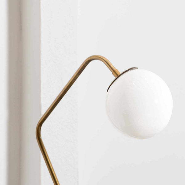 Close-up detail of Rimpeso Gold Brass Table Lamp - Clearance