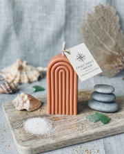 Ribbed Arch Hand-Poured Soy Candle