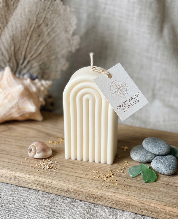 Ribbed Arch Hand-Poured Soy Candle