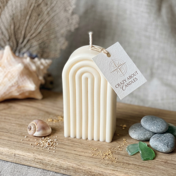 Ribbed Arch Hand-Poured Soy Candle