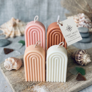 Ribbed Arch Hand-Poured Soy Candle
