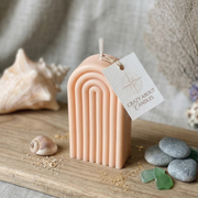 Ribbed Arch Hand-Poured Soy Candle
