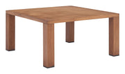 Wood-Grain Aluminum Outdoor Coffee Table — packaging and unboxing view