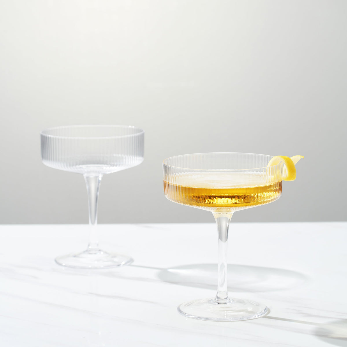 The coupe that makes the drink feel deliberate