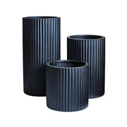 Ribbed Cylinder Lightweight Planter