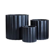 Fluted Fibreglass Cylinder Planter