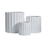 Fluted Fibreglass Cylinder Planter