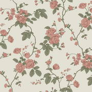 Climbing Rose Floral Wallpaper Panel