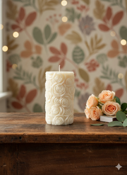 Rose Relief Soy-Blend Pillar Candle