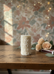 Rose Relief Soy-Blend Pillar Candle