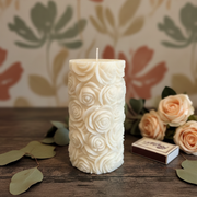 Rose Relief Soy-Blend Pillar Candle