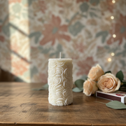 Rose Relief Soy-Blend Pillar Candle