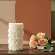 Rose Relief Soy-Blend Pillar Candle