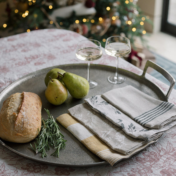 Striped Linen Napkin Set