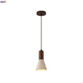 Travertine-Finish Cone Pendant Light