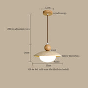 Travertine-Finish Cone Pendant Light