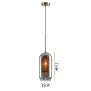 Blown Glass Mesh Pendant Light