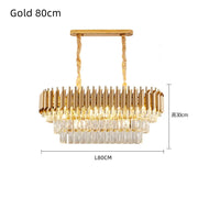 Tiered Crystal Drop Pendant Chandelier