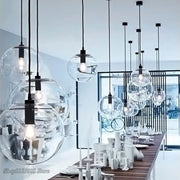 Clear Glass Globe Pendant Light