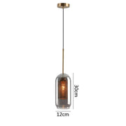Blown Glass Mesh Pendant Light