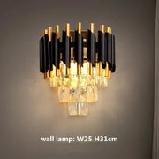 Tiered Crystal Drop Pendant Chandelier