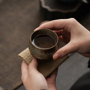 Stoneware-Glaze Ceramic Espresso Cup
