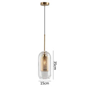 Blown Glass Mesh Pendant Light