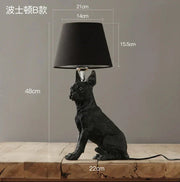 Sculptural Resin Dog Table Lamp — additional product view 12