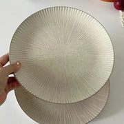 Ridged Stoneware Dinner Plate