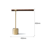 Wood-Grain Bar LED Floor Lamp