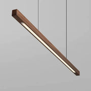 Linear Wood-Grain LED Pendant Light