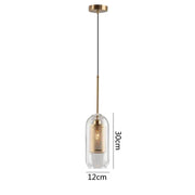 Blown Glass Mesh Pendant Light