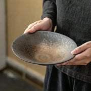 Vintage-Glaze Ceramic Pasta Bowl