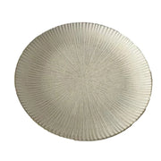 Ridged Stoneware Dinner Plate