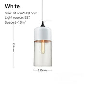 Wood-Grain Cap Glass Pendant Light
