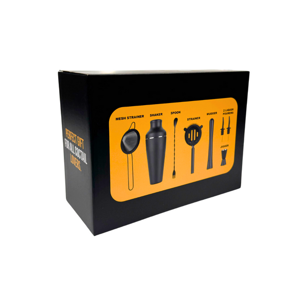 Matte Black Cocktail Shaker Set