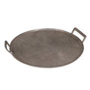 Round Pewter Aluminum Serving Tray
