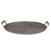 Round Pewter Aluminum Serving Tray
