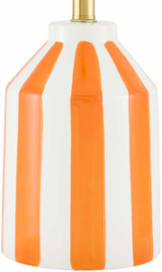 Close-up of Isbergues Orange Table Lamp body