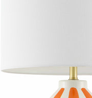 Close-up of Isbergues Orange Table Lamp shade