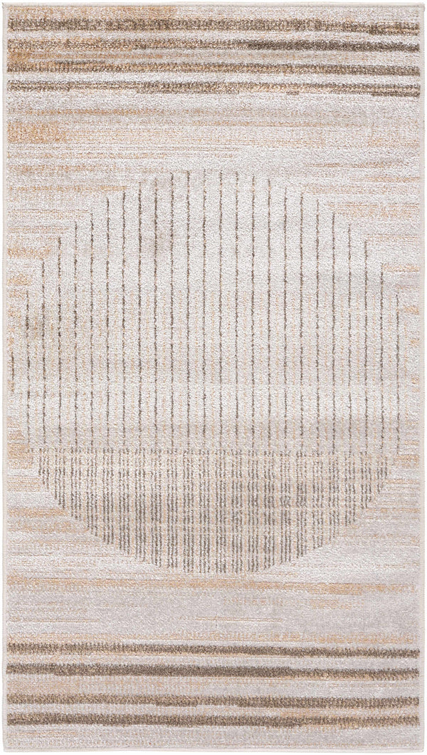 Geometric Stripe Washable Area Rug