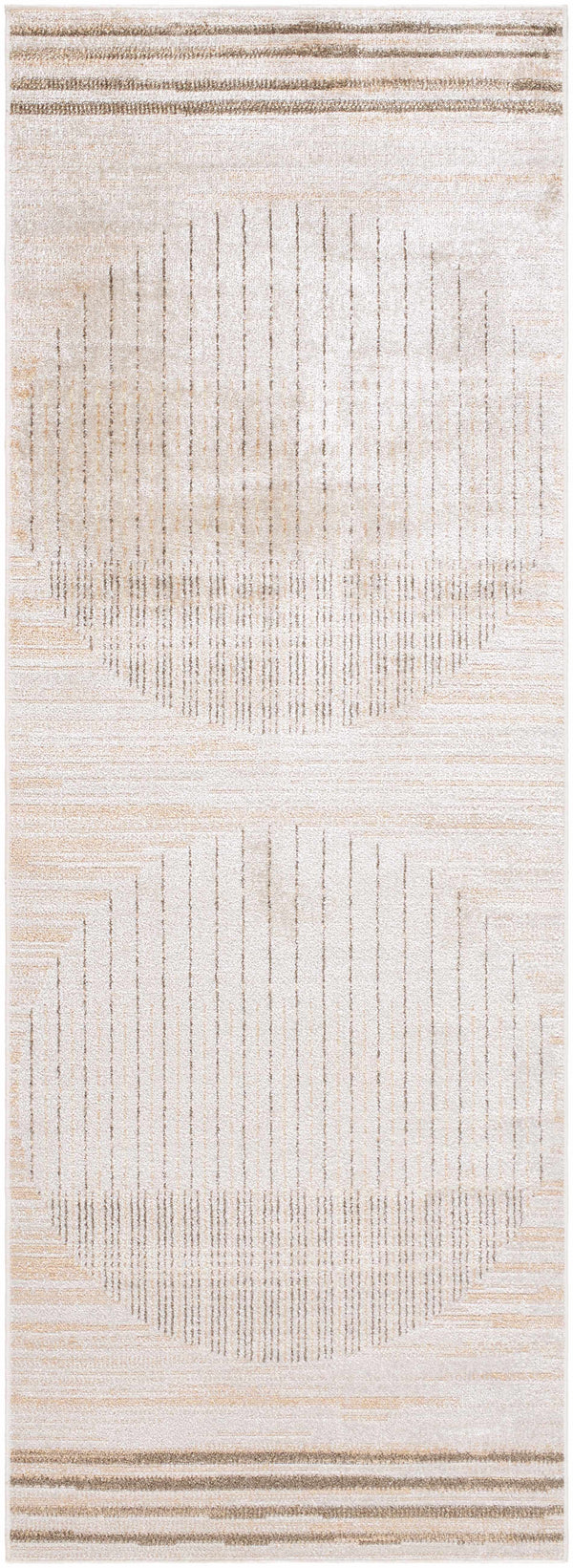 Geometric Stripe Washable Area Rug
