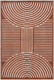 Geometric Arc Washable Area Rug