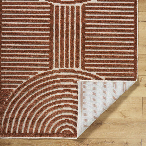 Geometric Arc Washable Area Rug